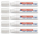 Edding 5Er Value Pack Windows/Chalk Marker Edding 4090 Diverse Faben to Select 5 Series Set in White